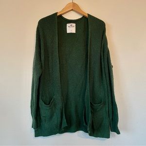 Pre-Owned Forest Green Hollister Cardigan